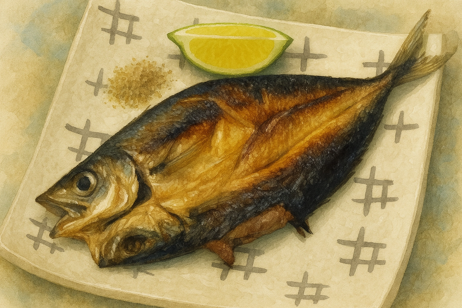 竹筴魚,竹莢魚,竹莢魚一夜干