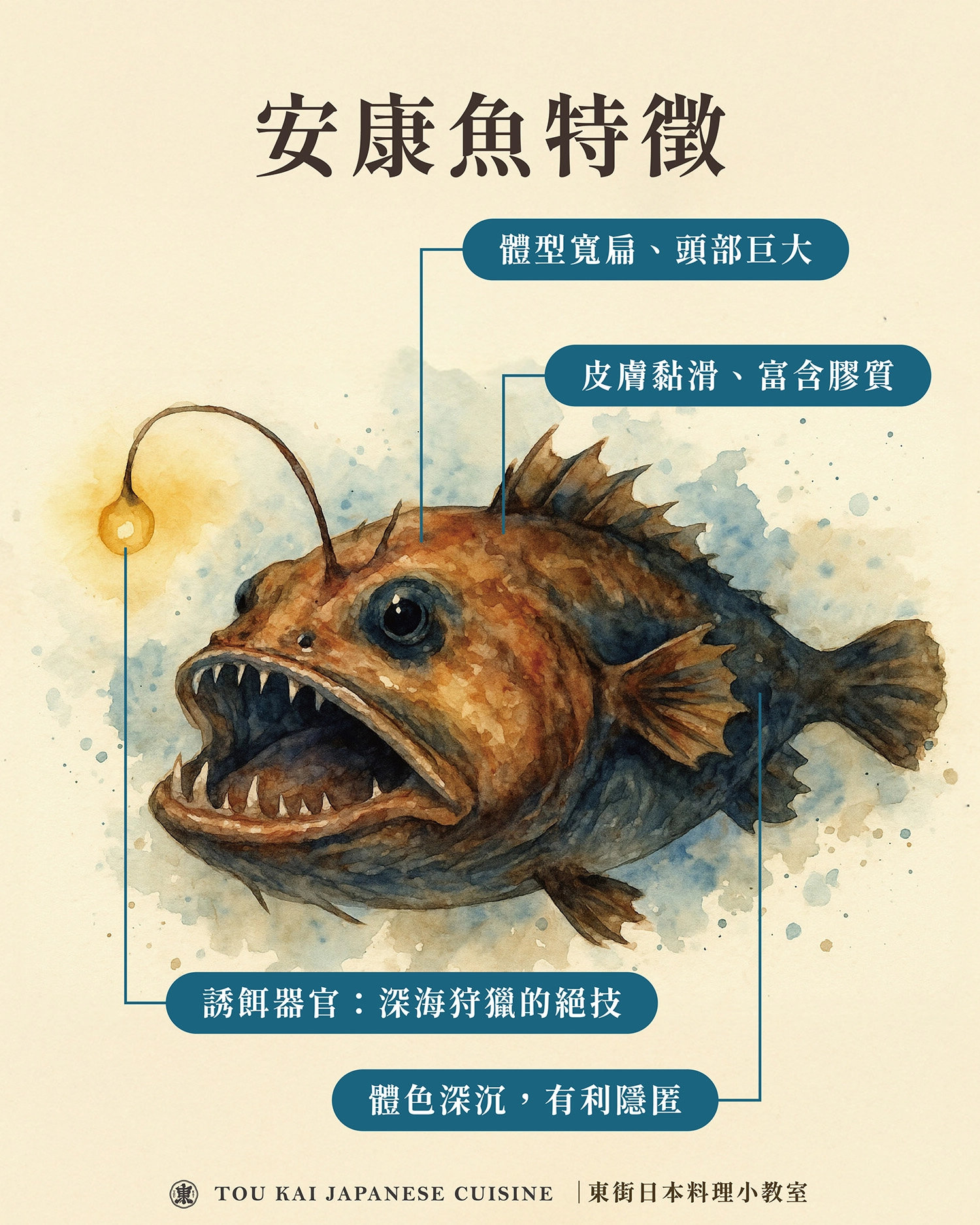 安康魚,深海安康魚,安康魚大小